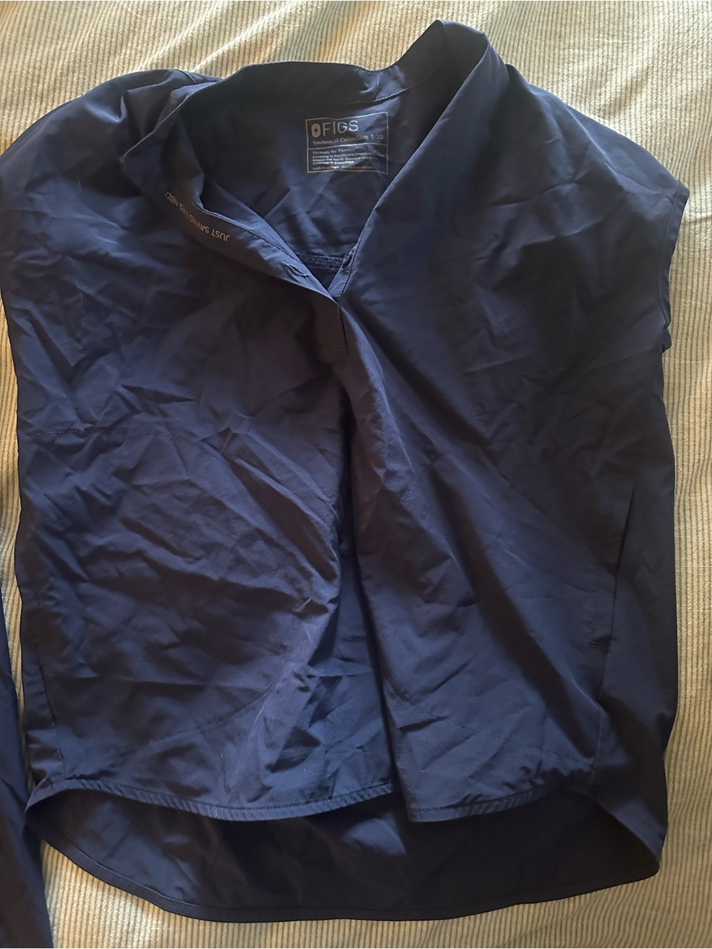 Figs Women Top in Navy Blue